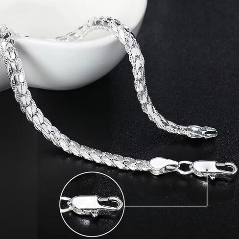 Iced Out Cuban Link Chain Bracelet in 925 Sterling Silver & Stainless Steel | Hip Hop Diamond-Style Hand Chain for Men & Women, 20cm Unisex Gift in Saudi Arabia