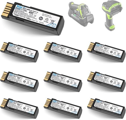 10-Pack for Zebra DS3678 Scanner Battery,82-166537-01 Compatible with:DS3600 DS3678 DS3678-SR LI3678 LS3678 LS3600 LI3678-SR DS3678-ER Barcode Scanners. BT-000341-01.3150mAh. in Kuwait