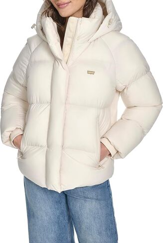 Levi's womens Hooded Puffer Jacket in Saudi Arabia