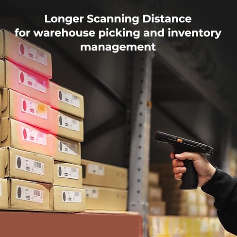 Android 11 9000mAh Barcode Scanner with Pistol Grip IP65 Rugged PDA Handheld with Zebra SE4710 Scanner, NFC 3G 4G Bluetooth GPS Wi-Fi QR 1D 2D Barcode Scanner, Removable Battery in Kuwait