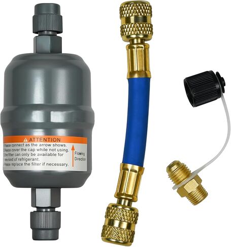 ‌FLCK-1 مجموعة تحويل المرشح - متوافقة مع وحدات استرداد Robi-Nair Promax | يتضمن فلتر ذكر/ذكر 100343 | خرطوم مقوى مقاس 4 بوصات وقارنة توصيل سريعة التثبيت in Kuwait