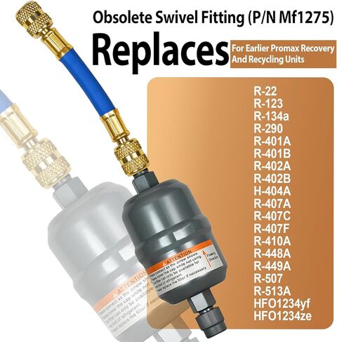 ‌FLCK-1 مجموعة تحويل المرشح - متوافقة مع وحدات استرداد Robi-Nair Promax | يتضمن فلتر ذكر/ذكر 100343 | خرطوم مقوى مقاس 4 بوصات وقارنة توصيل سريعة التثبيت in Kuwait