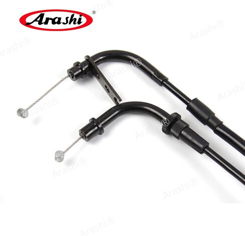 Arashi كابل خنق وكابل القابض لسوزوكي GSXR 600 750 2006-2007 ملحقات استبدال الدراجات النارية خطوط أسلاك الفولاذ المقاوم للصدأ المطاط GSX-R600 GSX-R750 GSXR600 GSXR750 أسود in Kuwait