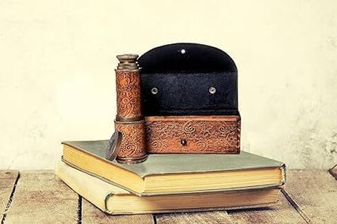 Spyglass للديكور العتيق، تلسكوب قرصان مع حقيبة جلدية، تلسكوب محمول لعشاق المغامرة، ديكور بحري أحادي العين للهدايا، in Saudi Arabia