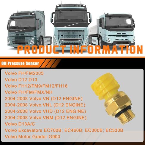 21634017 Crankcase Pressure Sensor for Whit Vol D13 Mack MP8 Switch, Replace 21746206 20796744 in Saudi Arabia