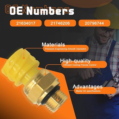 21634017 Crankcase Pressure Sensor for Whit Vol D13 Mack MP8 Switch, Replace 21746206 20796744 in Saudi Arabia