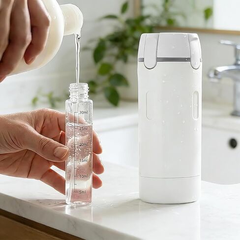 4 in 1 Travel Dispenser,Refillable Leak Proof and Portable,30ML Travel Bottles for Toiletries,Portable Containers for Shampoo Lotion Conditioner Cream (White) in Kuwait