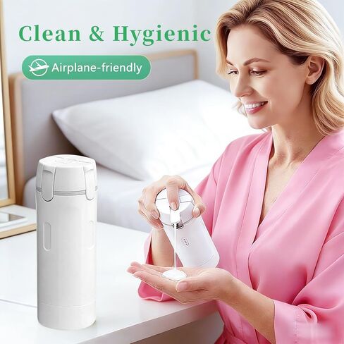 4 in 1 Travel Dispenser,Refillable Leak Proof and Portable,30ML Travel Bottles for Toiletries,Portable Containers for Shampoo Lotion Conditioner Cream (White) in Kuwait