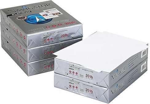 Navigator NPL11205R Platinum Paper 99 Brightness 20lb 8-1/2 x 11 White 2500/Carton in Saudi Arabia