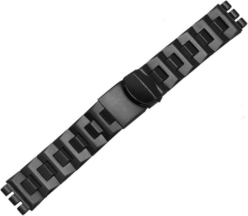 لساعة Swatch سوار معدني صلب مقعر محدب سلسلة ساعة YCS Yas YGS حديد للرجال والنساء سوار ساعة فولاذي حزام سيراميك (اللون: G20 أسود، الحجم: 17 مم) in Kuwait