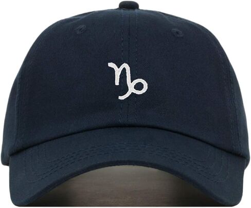 Capricorn Baseball Hat, Embroidered Dad Cap, Unstructured Soft Cotton, Adjustable Strap Back (Multiple Colors) in Saudi Arabia