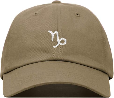 Capricorn Baseball Hat, Embroidered Dad Cap, Unstructured Soft Cotton, Adjustable Strap Back (Multiple Colors) in Saudi Arabia