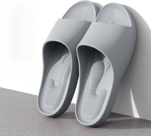 Men's Shower Slippers Cloud Soft EVA Slides Non-Slip Bath Shoes for Home Pool Beach in Saudi Arabia
