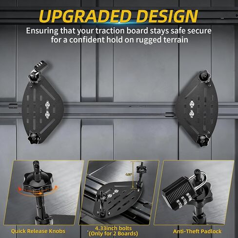طقم تثبيت لوحة الجر مع قفل، حامل لوحة الاسترداد القابلة للتثبيت بنفسك، دعامة عالمية لمسارات الجر على السطح in Kuwait
