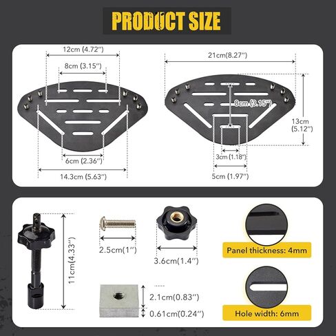 طقم تثبيت لوحة الجر مع قفل، حامل لوحة الاسترداد القابلة للتثبيت بنفسك، دعامة عالمية لمسارات الجر على السطح in Kuwait