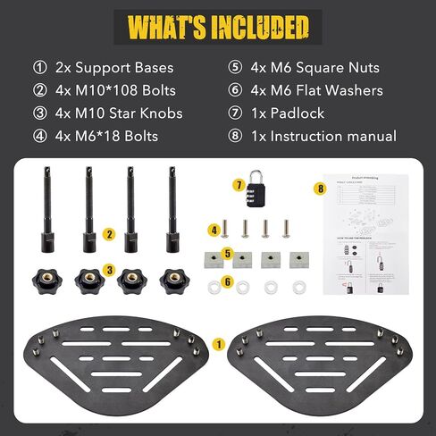 طقم تثبيت لوحة الجر مع قفل، حامل لوحة الاسترداد القابلة للتثبيت بنفسك، دعامة عالمية لمسارات الجر على السطح in Kuwait