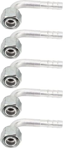 Car AC Aluminum Connector Pipe 20PCs Universal 90 Degree Angled Joint Durable Rustproof Direct Replacement for Cars Trucks Engineering Vehicles Air Conditioning Retrofit in Saudi Arabia