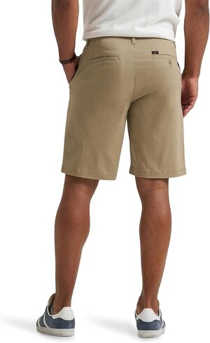 Lee Men's Extreme Motion Flat Front Short, Kansas City Khaki, 36 in Saudi Arabia