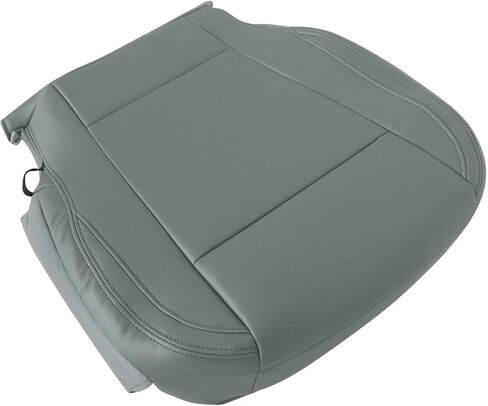 SecosAutoparts سائق الجانب السفلي ووسادة رغوة استبدال غطاء مقعد جلدي رمادي متوافق مع فورد F-250 F-350 F-450 F-550 2017 2018 2019 2020 2021 in Kuwait