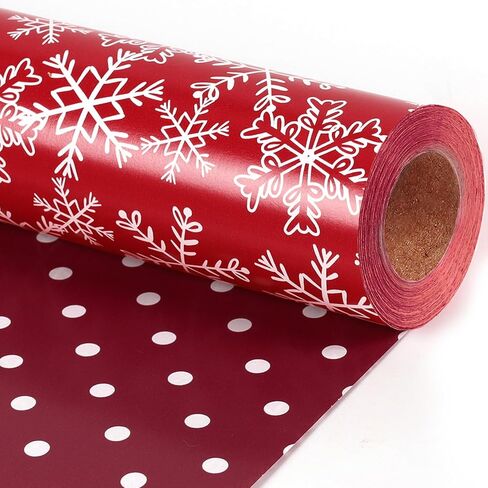 LaRibbons Vintage Santa Foil Christmas Wrapping Paper, Candy Cane Stripe in Kuwait