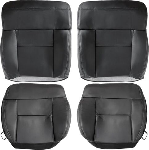 NLQR Front Driver & Passenger Bottom & Top Replacement Seat Covers Microfiber Leather Beige Tan Compatible with Ford F150 Lariat 2004 2005 2006 2007 2008 in Saudi Arabia