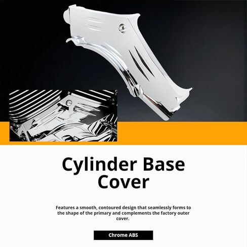 Chrome ABS Cylinder Base Cover Compatible with for Harley Softail Dyna Road King Twin Cam 1999-2006 in Saudi Arabia