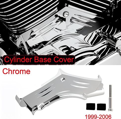 Chrome ABS Cylinder Base Cover Compatible with for Harley Softail Dyna Road King Twin Cam 1999-2006 in Saudi Arabia