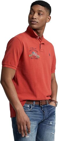 POLO RALPH LAUREN Men's Classic Fit Flag Mesh Polo Shirt in Saudi Arabia