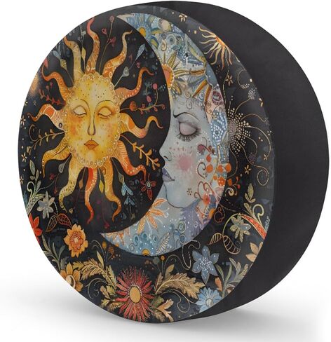Galaxy Color Forest Nebula Spare Tire Cover 14in Spare Wheel Covers Waterproof Sun Protection Universal Tire Storage Cover Fit for Trailers Rv SUV Truck Camper Travel fit Diameter 25.59-27.2in in Saudi Arabia