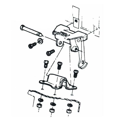 Inline Tube Compatible with 1970-76 Pontiac 455 Engine Mount Bolt Kit 12pc in Saudi Arabia