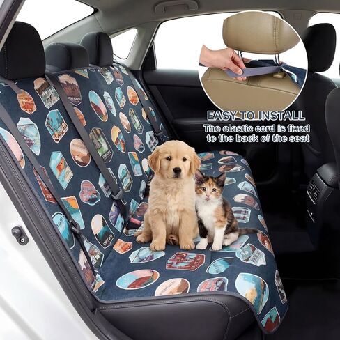 Tallew Back Seat Towel Cover for Car Athletic Running Towel Microfiber Bench Seat Cover for Pets Post Workout Sweat Washable Non Slip Automotive Backseat Protector for Outdoor Sport Camping Mat in Saudi Arabia