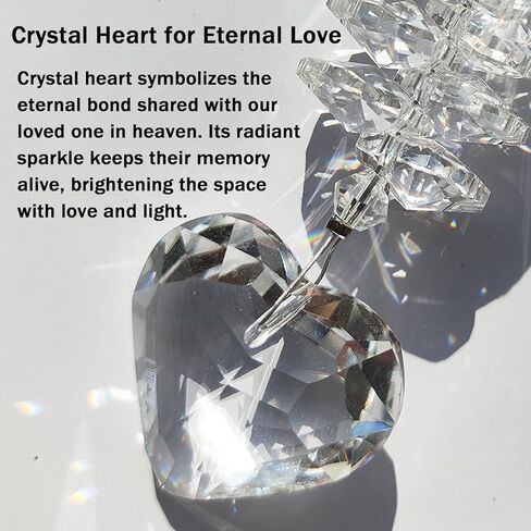 Memorial Mini Urn Suncatcher Keepsake, Sympathy Grief Gifts Miniature Cremation Ashes Jar Urn for Loss of Mother Dad Husband Pet, Sun Catcher Rainbow Bridge Always in My Heart Memory Ornament in Saudi Arabia