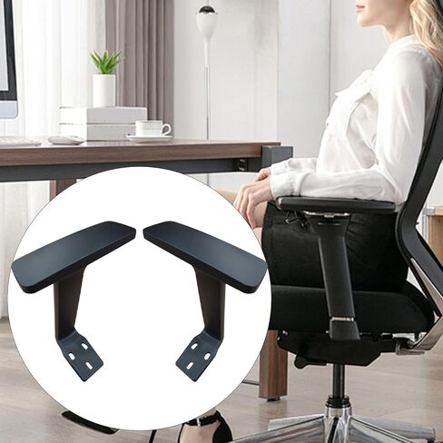 2X Furniture Office Chair Armrests Upright Brackets High Strength 27 Cmx6 cm Arm Rests Gaming Chair Arms for Home Mesh Chairs in Saudi Arabia