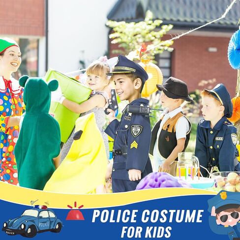 مجموعة زي ضابط الشرطة للأطفال الأولاد والبنات 4T-7 in Kuwait