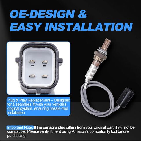 2344380 Oxygen Sensor Downstream O2 Sensor for Nissan 2007-2013 Altima, 2008-13 Rogue 14-15 Rogue Select, 07-12 Sentra, 09-14 Maxima, 09-11 Murano, Versa Cube 350Z 370Z G25 G35 G37 M35 EX35 in Saudi Arabia