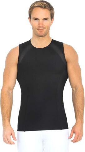 قميص داخلي رجالي Insta Slim شبكي يستهدف ضغط العضلات، قميص داخلي للتحكم في البطن in Kuwait