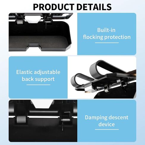 حامل نظارات شمسية لمشبك واقي السيارة، حافظة نظارات شمسية للسيارة، صندوق تخزين نظارات الشمس للسيارة، حامل نظارات شمسية للسيارة، ملحقات قناع السيارة مناسبة للشاحنة وسيارة السيدان لوضع النظارات الشمسية in Kuwait