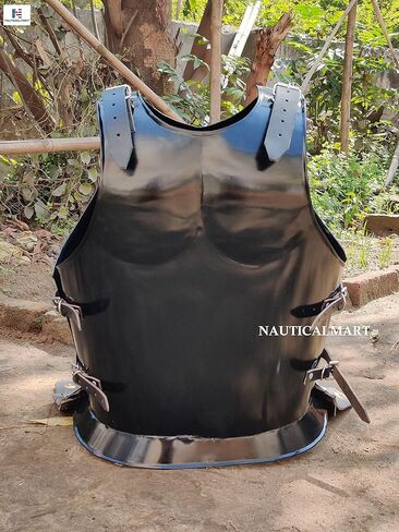 NauticalMart Medieval Roman Breastplate Movie Muscle Armor Spartan Halloween Jacket Black in Saudi Arabia