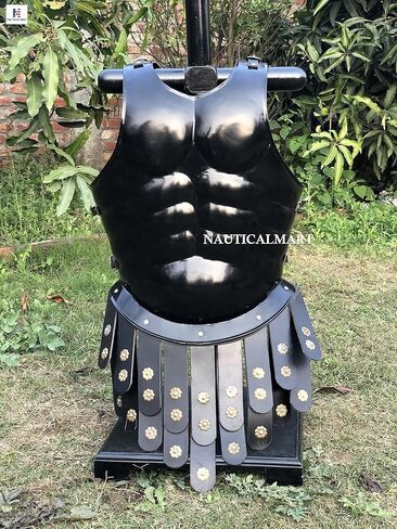 NauticalMart Medieval Roman Breastplate Movie Muscle Armor Spartan Halloween Jacket Black in Saudi Arabia