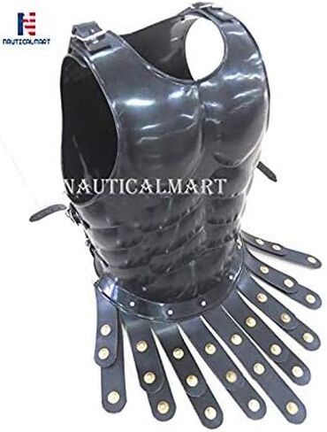 NauticalMart Medieval Roman Breastplate Movie Muscle Armor Spartan Halloween Jacket Black in Saudi Arabia