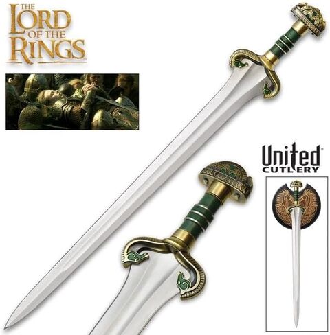 UNITED CUTLERY Lord of The Rings Théodred Sword with Wall Display | Officially Licensed Collectible | Accurate Replica | for LOTR Collectors and Enthusiasts | Overall Length 36 1/2" in Saudi Arabia