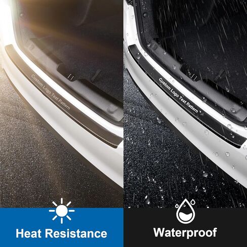 لسيارة هوندا بايلوت 2025 واقي المصد الخلفي | طبقة من ألياف الكربون مضادة للخدش | سهل التركيب ولا يوجد واقي من الفقاعات | حماية للشفاه في صندوق السيارة (أسود مطفي) in Kuwait