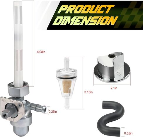 Gas Fuel Valve Petcock & Line Hose Tube For Honda Sportrax 300 TRX300 EX/X TRX250X 1987-2009 16950-HC0-015 in Saudi Arabia