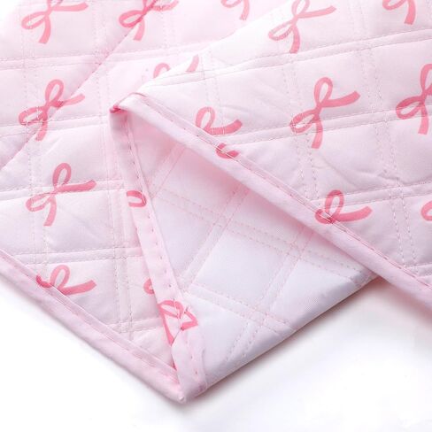 Pink Bow Sofa Armrest Organizer Coquette Non-slip Remote Control Holder Couch Caddy Washable 5 Pockets Sofa Armrest for Recliner Arm Chair Magazine Phone 35" X13" Pink Home Decor in Saudi Arabia