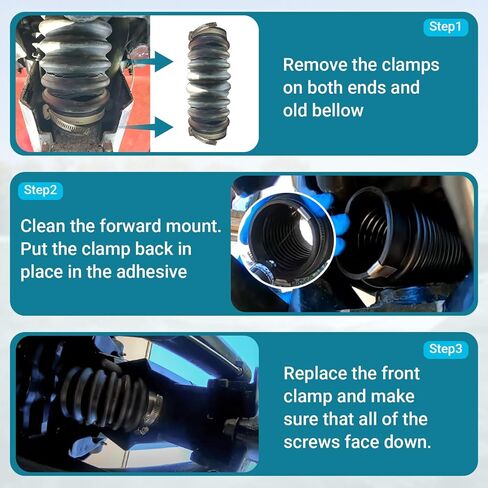 Exhaust Bellow Boot Replacement for MerCruiser Alpha Gen 1 & 2 Bravo 1 2 3, Replace Part #18654A1 in Saudi Arabia