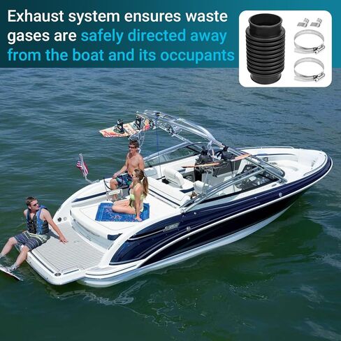 Exhaust Bellow Boot Replacement for MerCruiser Alpha Gen 1 & 2 Bravo 1 2 3, Replace Part #18654A1 in Saudi Arabia