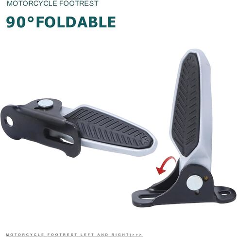 Minho Universal Folded Scooter Footpegs,Foot Rest in Aluminum Alloy Material,Compatible with Scooter Mopeds E-Bike Mini Bikes in Saudi Arabia