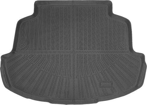 بطانات الشحن تناسب Toyota Camry 2007-2011 الحصير الخلفي لأرضية صندوق السيارة ثلاثي الأبعاد في جميع الأحوال الجوية TPE باللون الأسود in Kuwait