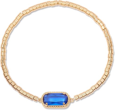 Brook & York Birthstone Bracelet – Gold Tone Stretch Bracelet for Women - Stacking Bracelet - Gifts for Mom in Saudi Arabia