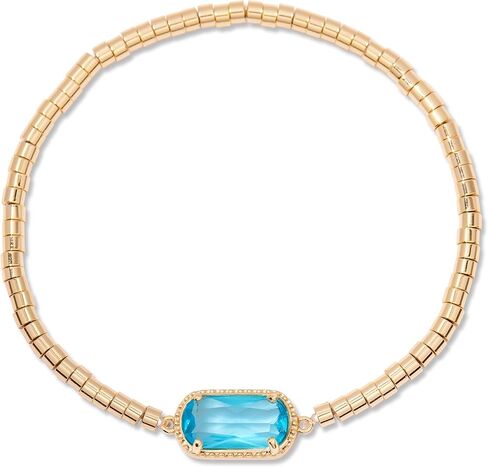 Brook & York Birthstone Bracelet – Gold Tone Stretch Bracelet for Women - Stacking Bracelet - Gifts for Mom in Saudi Arabia